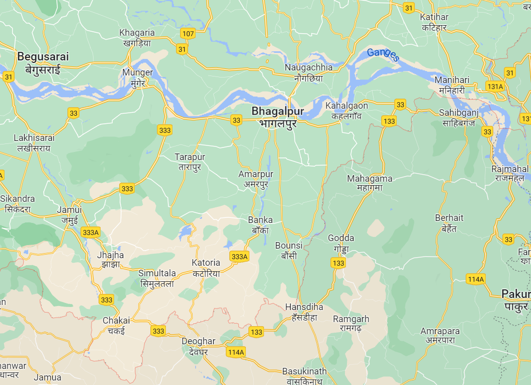 Map of present Angdesh